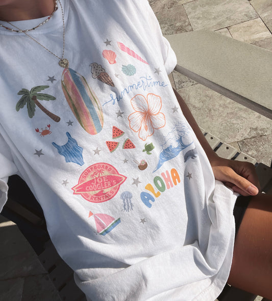 Summertime Sticker Tee