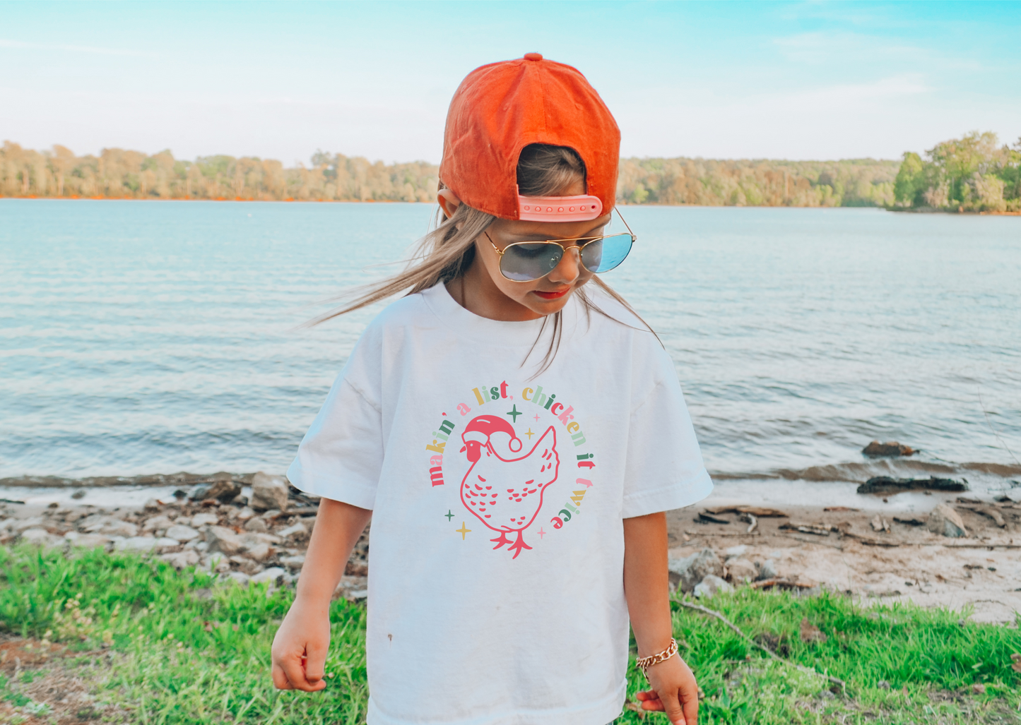 Christmas Chicken Kids Tee