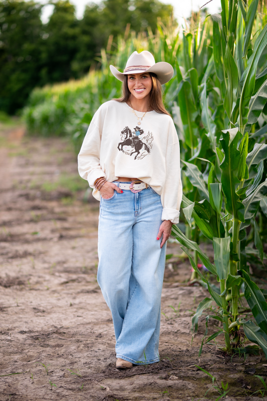 The Coffee Cowgirl Lightweight Sweatshirt